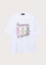 スリービーズオーバーフィットTシャツ (4 Colors)