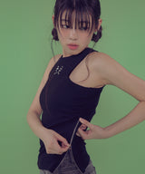 [NF] COMFORT ZIPPER SLEEVELESS_(BLACK)_F24QB272