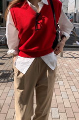 [Lè made/7,000 Sold] ルメイド ベーシック Vネック ベスト