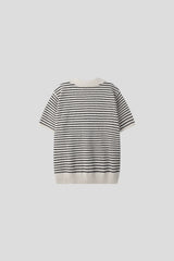 テリーストライプカラーニット (3color)