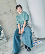 UNISEX スタッズケミカルT グリーン