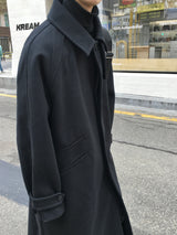 Runer Classic Balmacaan Long Coat 3C