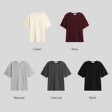 [S/S] Waffle regular crop t-shirts(5color)