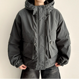 Ted High Neck Hooded Padded Jumper