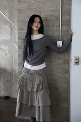 Cozy Mood Layered Brushed Tee
