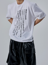 ウィッシュオーバーサイズ半袖Tシャツ