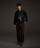 BLUEBIRD HALF ZIP-UP SWEATSHIRT NAVY