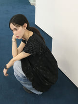 メリードットリボンクロップTシャツ (3c)