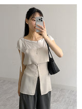 Attention Pleated Layered Bustier