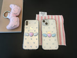 [MADE] dot angel resin case (heart-pink & wings-white)