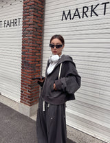 (UNISEX) FWバルーンクロップフード