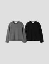 Lead button heavy knitwear