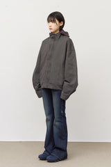 (W) Sen Low-rise Bootscut Denim Dark Blue