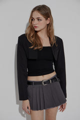CHINO PLEATS SKIRT
