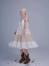 Rose Island AW24 エルフガーディアン - バインラップドエルフメイジミディドレス