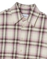 25FW ディストレスチェクコットンシャツ ベージュ