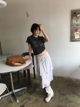 Chimi Unbal Flare Skirt (2color)