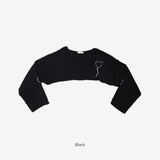 ソラスハートクロップニット