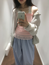 Block layer windbreaker (5color)