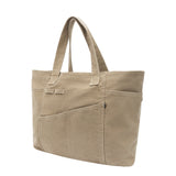 Pigment Washed Oxford Tote Bag Beige