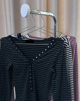 Stripe snap T (3 color)