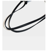Vertical Stripe Denim Oversized Tote Bag