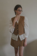 Early corduroy vest_camel