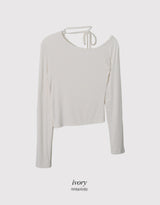 FR ワンショルダースリム長袖Tシャツ (3color)