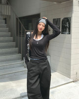 Middle Carpenter Detail Long Pants