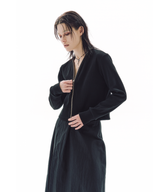AROUND-NECK ZIP CARDIGAN
