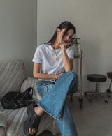 [U-BASIC] サマークーリングスリムフィット半袖Tシャツ