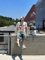 Toony denim Bermuda pants