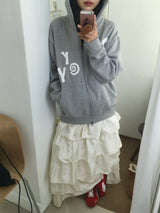Fleece-lined patch hoodie
