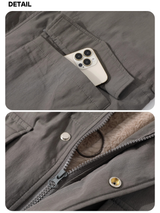 Royal Long Stand Bomber Jacket Fur Coat