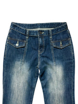 Low-rise washing bootscut PT  [2color]