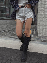 Dear Damage Denim Shorts