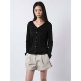 Soft V-Neck Summer Knit Cardigan