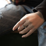 SVR-612 NTB Reloadable Silver Sliver925 Antique Silver Wire Ring Ring