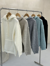 LMN Sydney High Weight Wool Blend Oversized Fit Hooded Knitwear (5 colors)