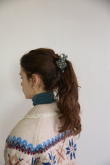 [3EA 1SET] COZY CHECK SCRUNCHIE