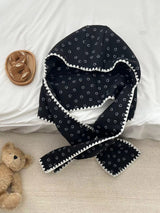 Smile quilted hat muffler