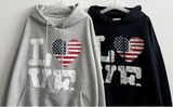 LOVE American flag hood [Fleece]