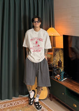 Pigmented Flared Short Bermuda Pants 4COLOR