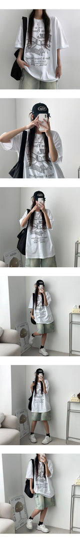 valet ribbon short sleeve T-shirt