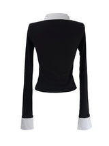 basic shirt レイヤードカーディガン (2color)