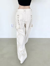 1100. Star eyelet cargo wide pt (2color)