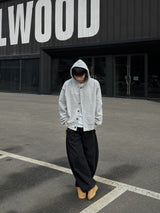 ONE SIDE SNAP BUTTON SWEAT PANTS