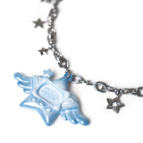 CYBER-STAR GALORE : Necklace ( blue )