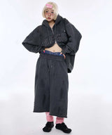 Destroyed YEGG Hoodie Charcoal