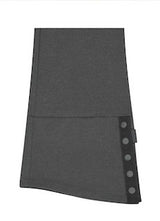 Button Slit Bootcut Pants / Charcoal